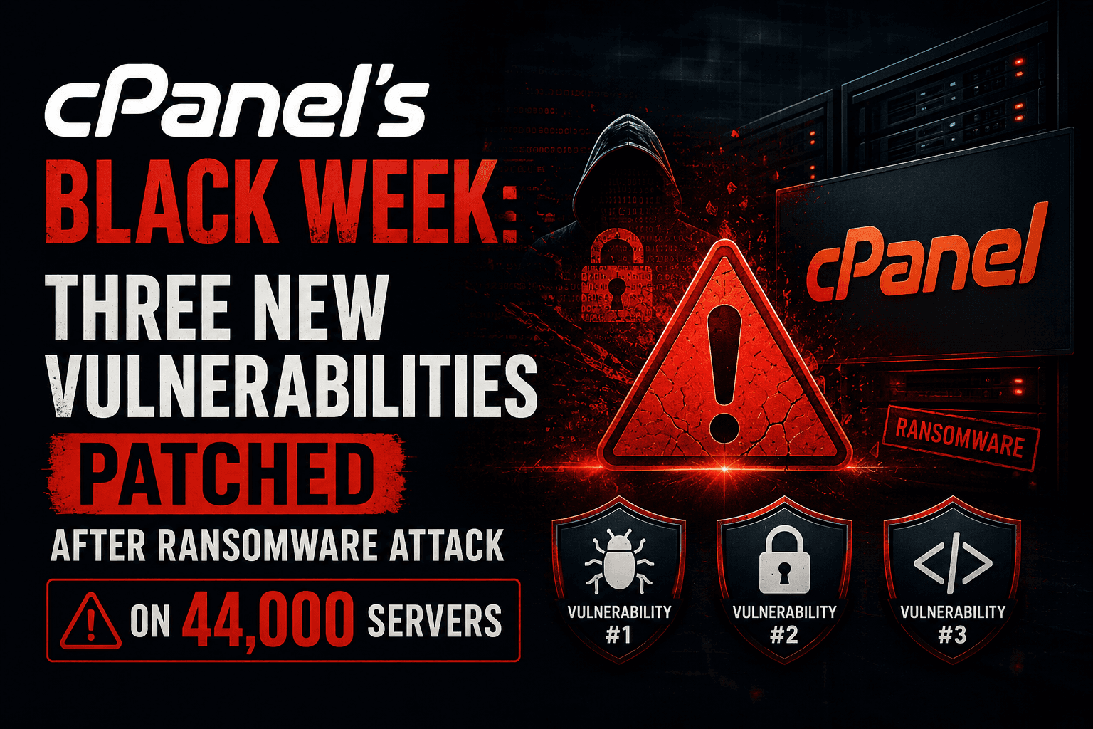 cPanel : 3 nouvelles failles critiques après le ransomware sur 44k serveurs